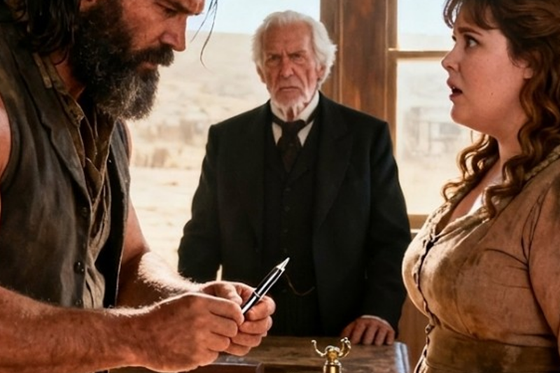 “Don’t Sign That Deed.” The Moment He Snapped The Pen In Half And Refused The Forced Marriage That Shocked The Entire Town And Sparked A Deadly Frontier War No One Expected