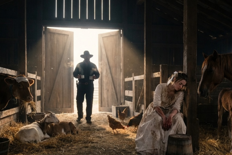 AN ABANDONED BRIDE WALKED INTO HIS BARN — BY MORNING EVERY SICK ANIMAL WAS BREATHING AGAIN