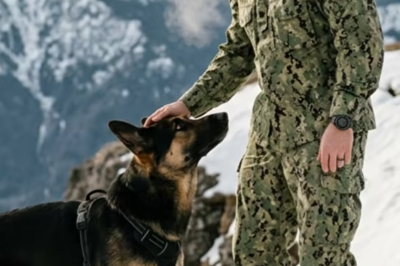 His German Shepherd Refused to Let Him Take One More Step—Seconds Later, the Mountain Opened Beneath Him