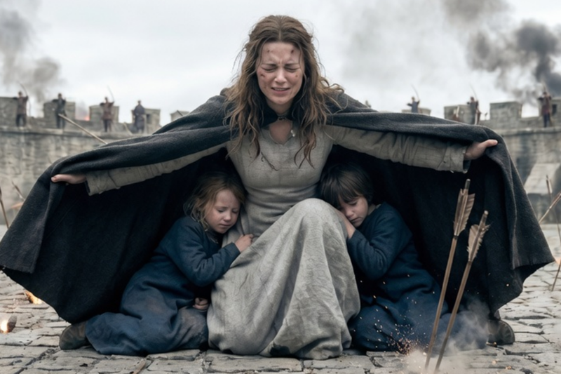 THE SERVANT GIRL WHO STOOD BETWEEN THE KING’S HEIRS AND A RAIN OF ARROWS