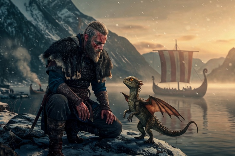 THE VIKING WHO SAVED A DRAGON CHILD