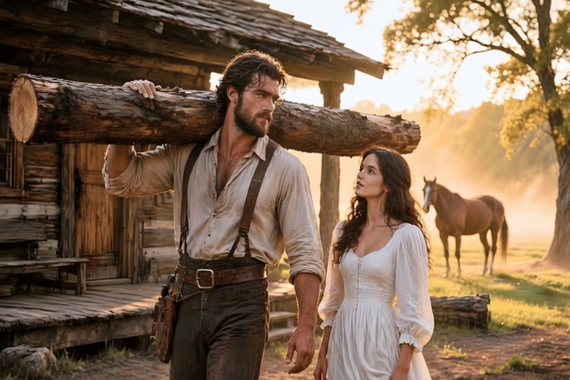 “I’ll Build You a Home—Give Me a Family,” the Giant Mountain Man Told the Widowed Nurse