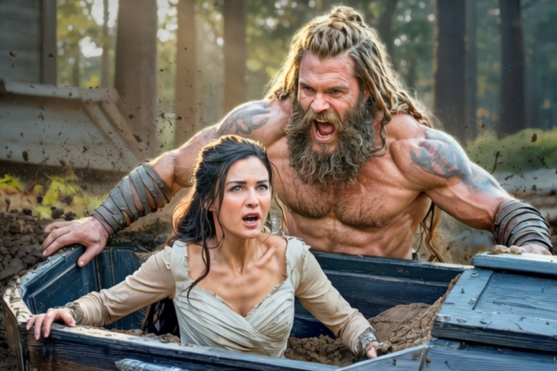BRIDE WAS BURIED ALIVE — GIANT VIKING TORE THROUGH THE EARTH AND ROARED, “SHE’S MINE”