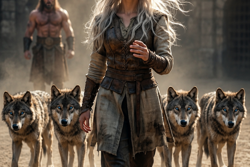 SHE SAID “STAY CLOSE” — THE ALPHA CUBS FORMED A PERFECT FORMATION BEHIND HER