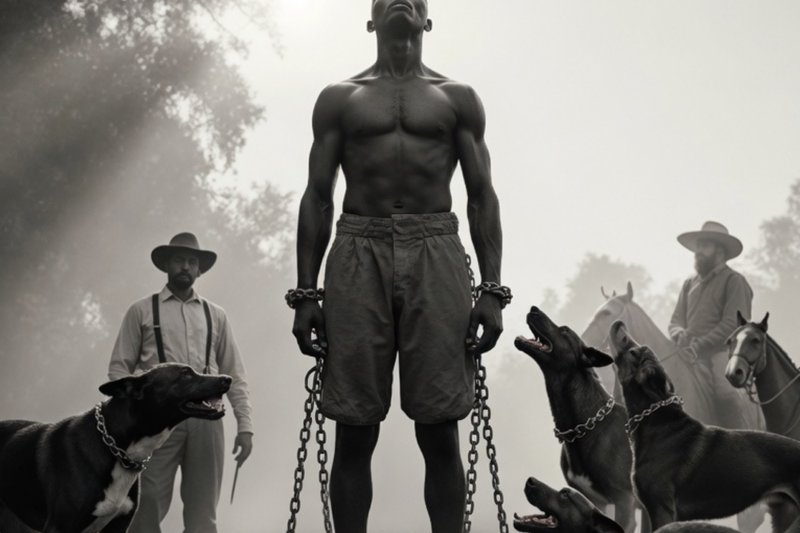 They used 3 horses and 7 dogs to transport a 2.31-meter-tall slave, but 10 hours later…