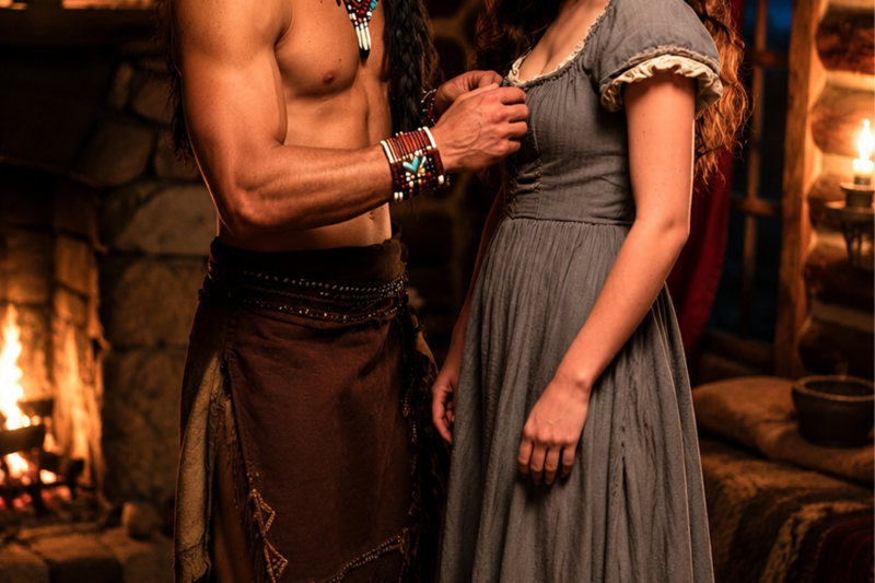 STOP ME WHEN IT’S TOO MUCH… THE LONELY APACHE MURMURED TO THE BRIDE HE WON BY FATE