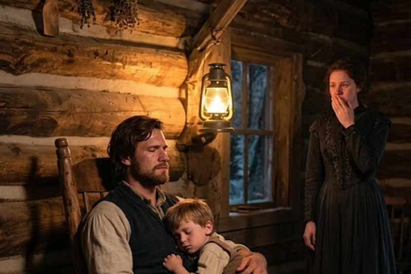 “She Begged for Shelter — A Sleeping Child Changed the Hardest Man in the West