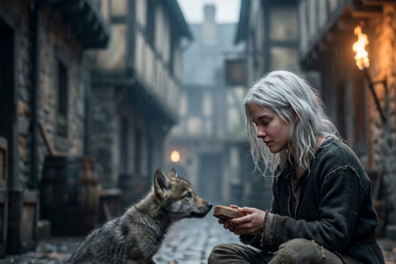 POOR OMEGA GIRL FED TWO STARVING ALPHA CUBS—WEEK LATER ENTIRE WOLF PACK CAME TO ADOPT HER
