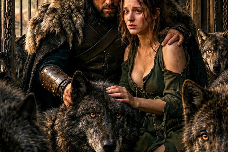 SENT TO CLEAN THE WOLVES’ CAGES — THE ALPHA KING SNARLED, “SHE TOUCHES THEM BECAUSE SHE’S MINE”