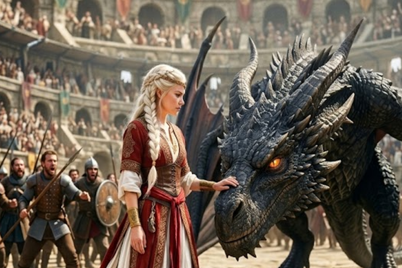 No Warrior Could Mount the Alpha King’s Dragon — It Bowed to the Quiet Maid Instead