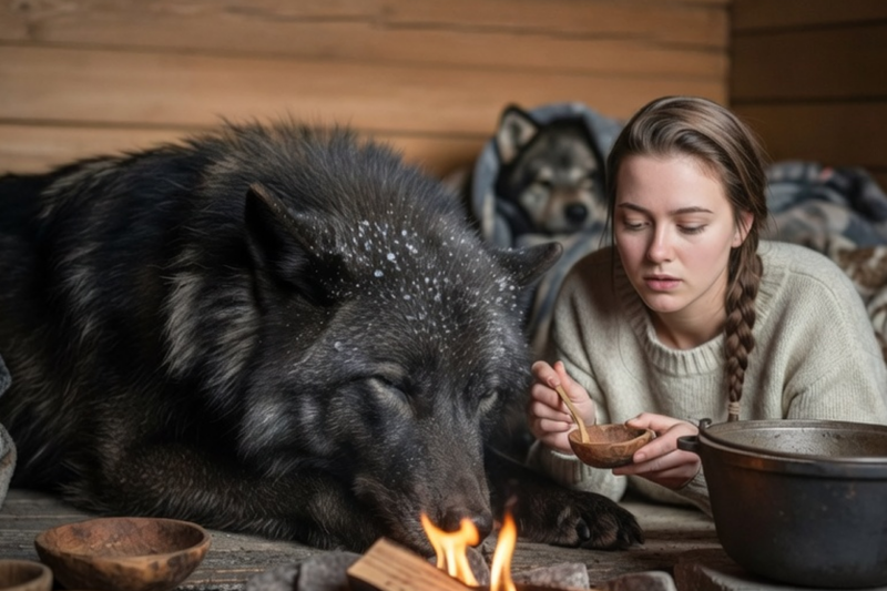 SHE SAVED 11 WOLVES FROM FREEZING TO DEATH — THE OMEGA HAD NO IDEA ONE WAS THE ALPHA KING