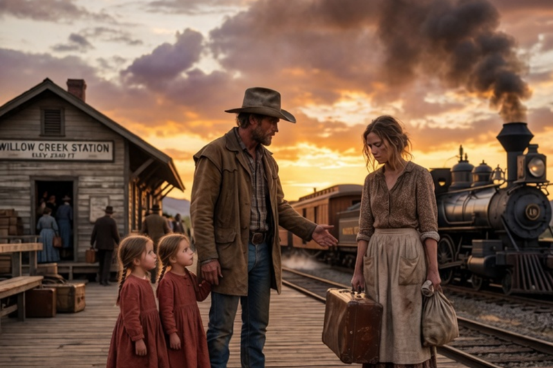 She Was Left Alone at the Station… Until a Cowboy Offered Her a Life She Never Expected
