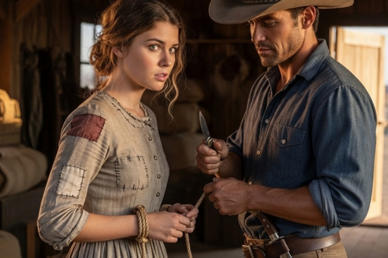 She Was Traded for Supplies at the Fort, The Cowboy Said “Now You’re Free to Choose Me”