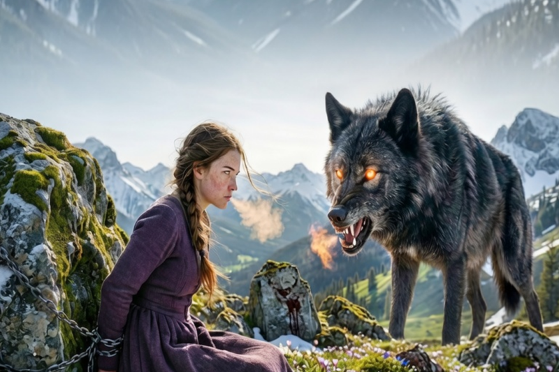 THE PACK OFFERED HER AS A SACRIFICE TO THE CURSED WOLF — HE WAS THE ALPHA KING THEY’D BETRAYED