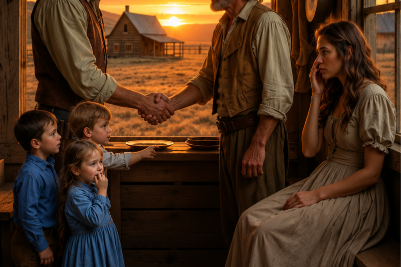 AT 18, SHE WAS GIVEN—STILL A VIRGIN—TO A WIDOWED RANCHER WITH 3 CHILDREN… WHAT HAPPENED SHOCKED ALL