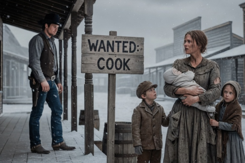 He Posted a Notice for a Ranch Cook — A Single Widow with Children Answered and Changed Everything..