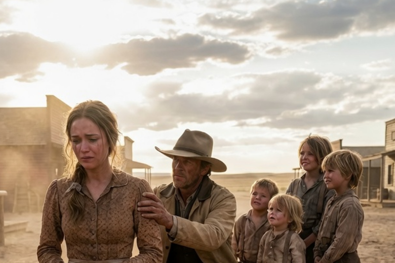 CAST OUT FOR BEING CHILDLESS — UNTIL A COWBOY WITH FIVE CHILDREN CHOSE HER