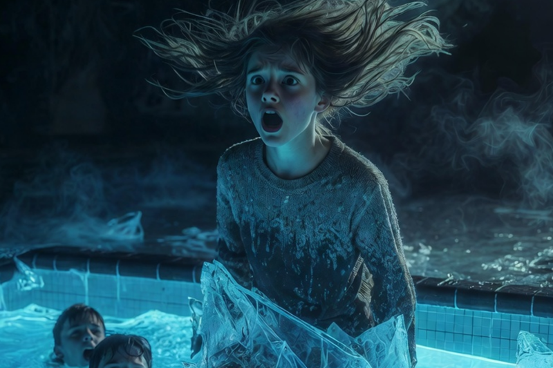 The Swimming Pool Froze Instantly… One Friend Never Made It Out Alive
