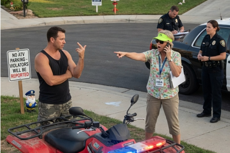 HOA Karen Called the COPS on Me Because I Refused to Lend Her My ATV.. Absolutely Ridiculous!