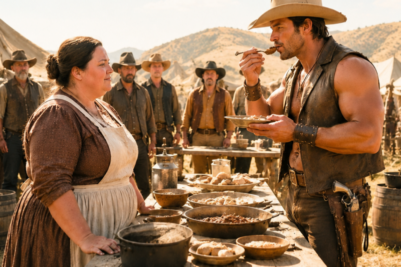 “PLEASE… DON’T EAT IT,” SHE PLEADED — THE COWBOY FROZE AFTER ONE BITE