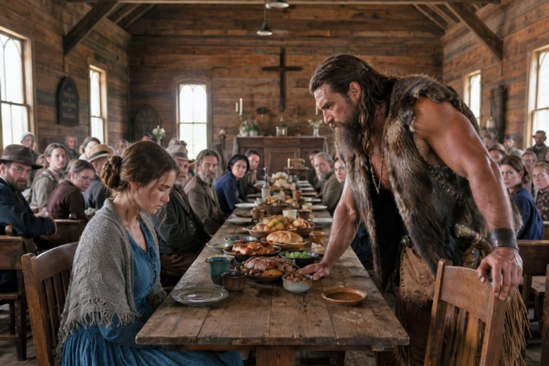 She Was Sitting Alone at the Church Supper, The Mountain Man Said