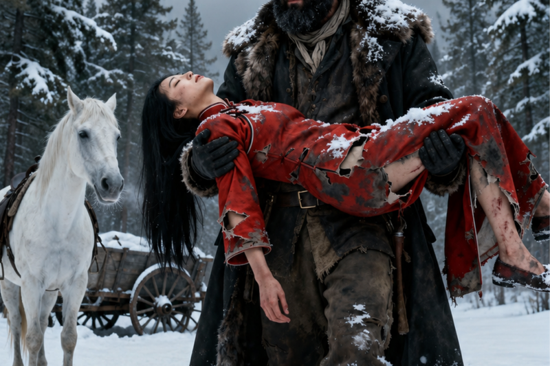 BLOOD ON RED SILK: A FRONTIER LOVE FORGED IN BLIZZARD AND BULLETS