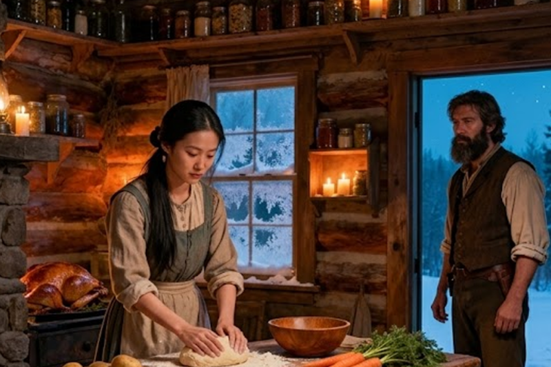 THE COOK WHO SAVED CHRISTMAS: BAREFOOT LOVE IN A WIDOWER’S FROZEN CABIN