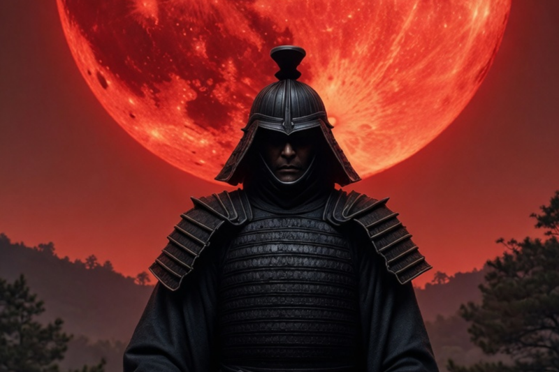 Under a Blood-Red Moon, a Lone Ronin Answered the Red Crane’s Deadly Challenge… What Happened Next Shattered a Village’s Dark Betrayal and Awakened Ancient Gods