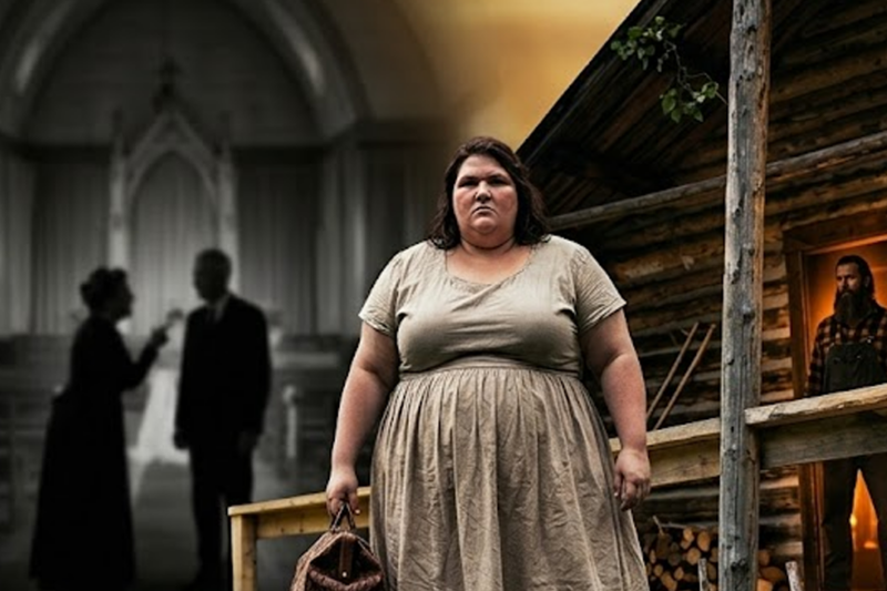Obese Bride Ran Away on Wedding Day, Ended Up at Mountain Man’s Cabin—He Said ‘Stay’…