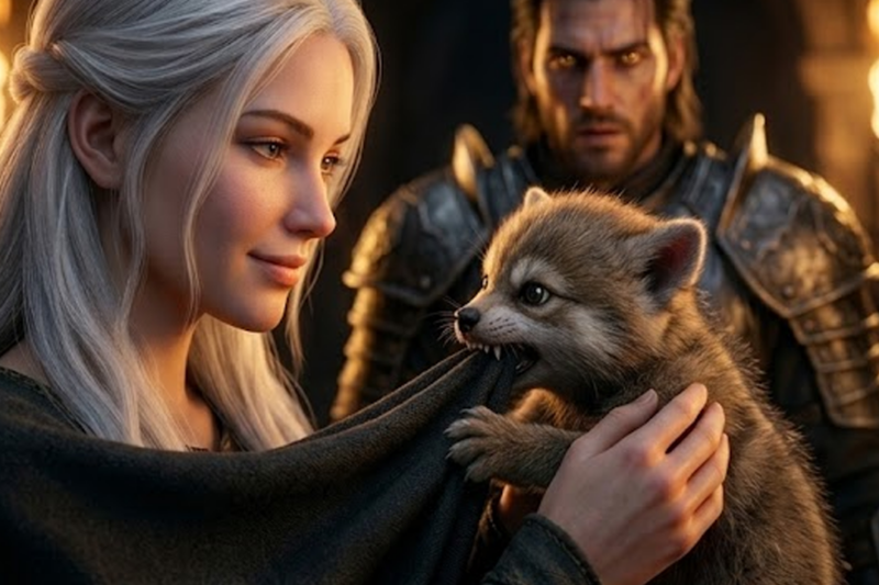 THE ALPHA KING’S CUB BIT THE OMEGA’S SLEEVE — THE ROOM PANICKED, BUT SHE TUGGED BACK WITH A SMILE