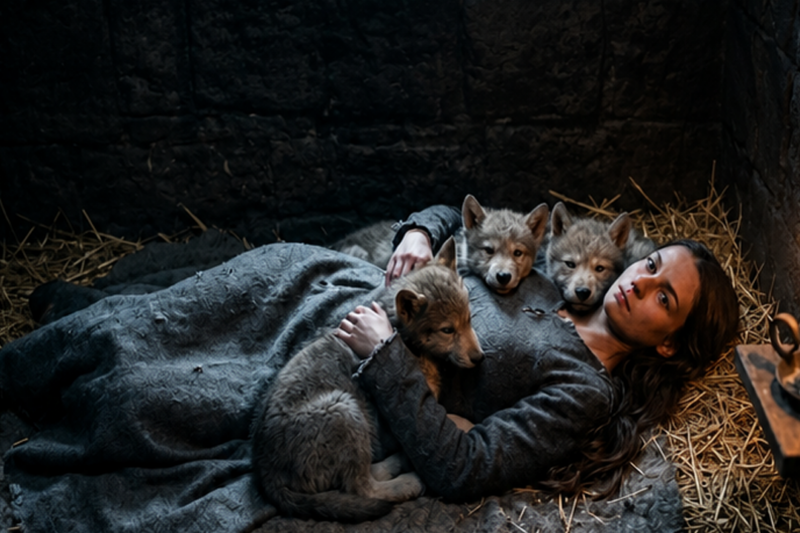 THE ALPHA KING CAME TO REMOVE HER — HIS WOLF PUPS WERE ASLEEP ON HER CHEST