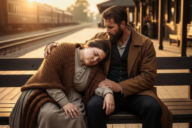 “Come With Me,” the Rancher Cowboy Said—After Seeing a Fat Mail-Order Bride Sleeping at the Station