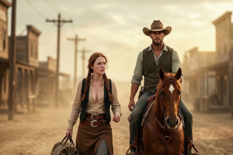 She Tried to Leave Town Alone — But the Cowboy Rode Beside Her and Said, “Never Alone Again”