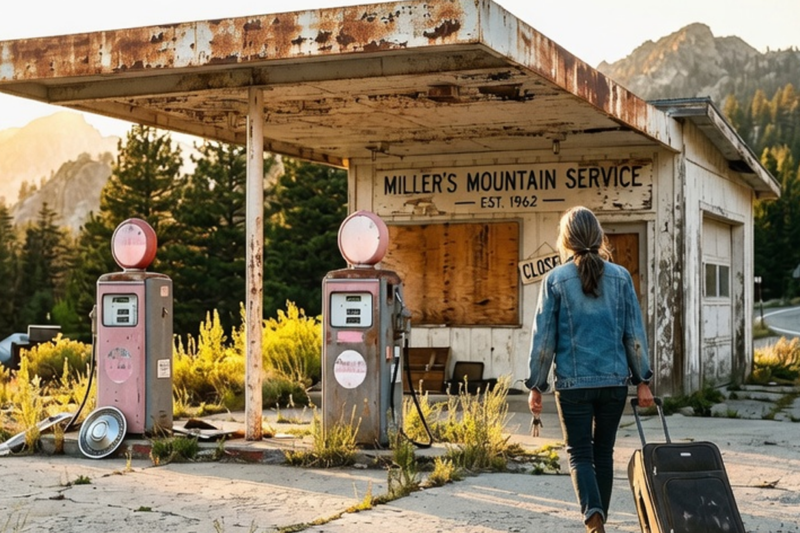 HE DIVORCED HER AT 58 AND TOOK THE HOUSE — SO SHE REOPENED HER FATHER’S FORGOTTEN GAS STATION…