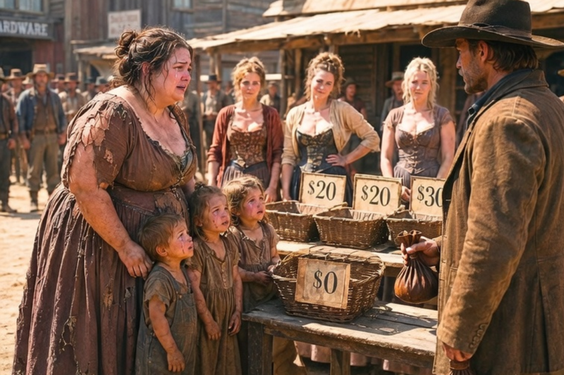 The Obese Widow’s Summer Basket Got Zero Bids—The Rancher Stepped In and Paid Triple