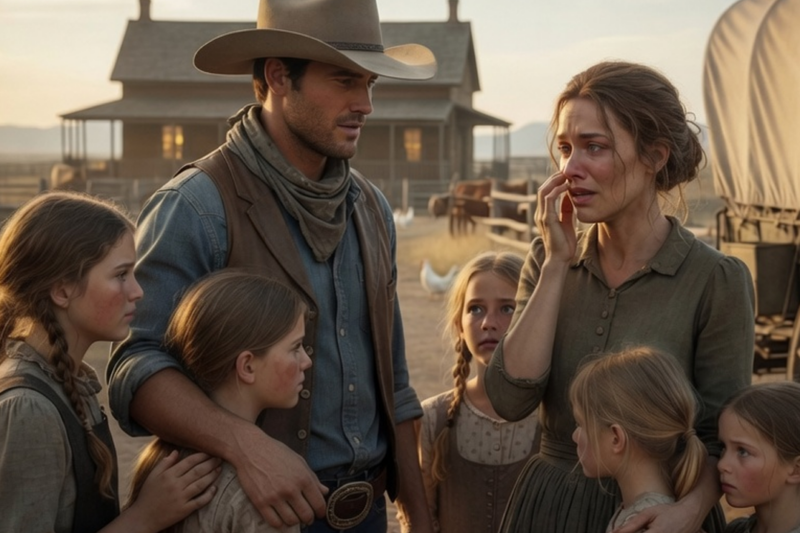 “I HAVE FIVE DAUGHTERS,” SHE SOBBED — THE WIDOWED RANCHER SAID “THEN I HAVE SIX REASONS TO SMILE”