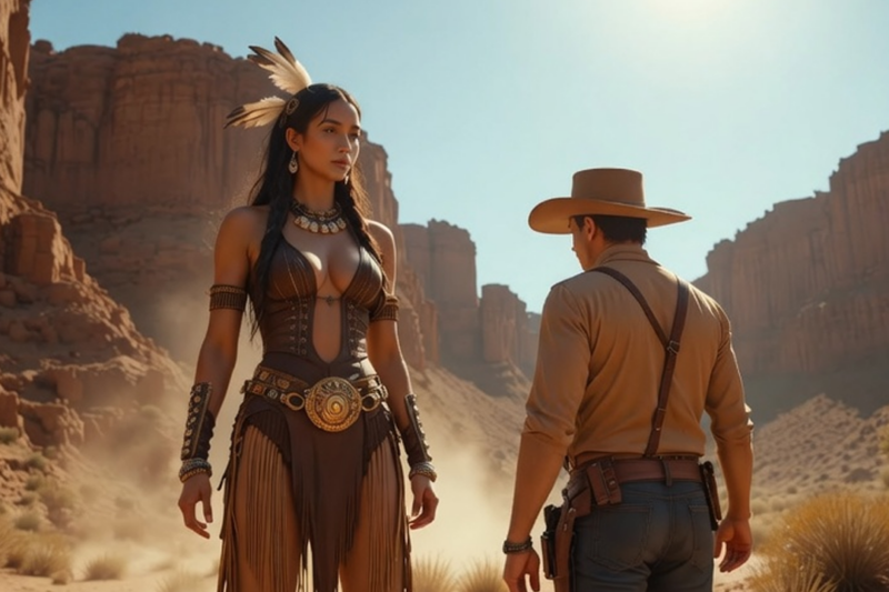 GIANT NAVAJO WOMAN SAID “NO MAN IS STRONG ENOUGH FOR ME,” UNTIL SHE MET THE COWBOY