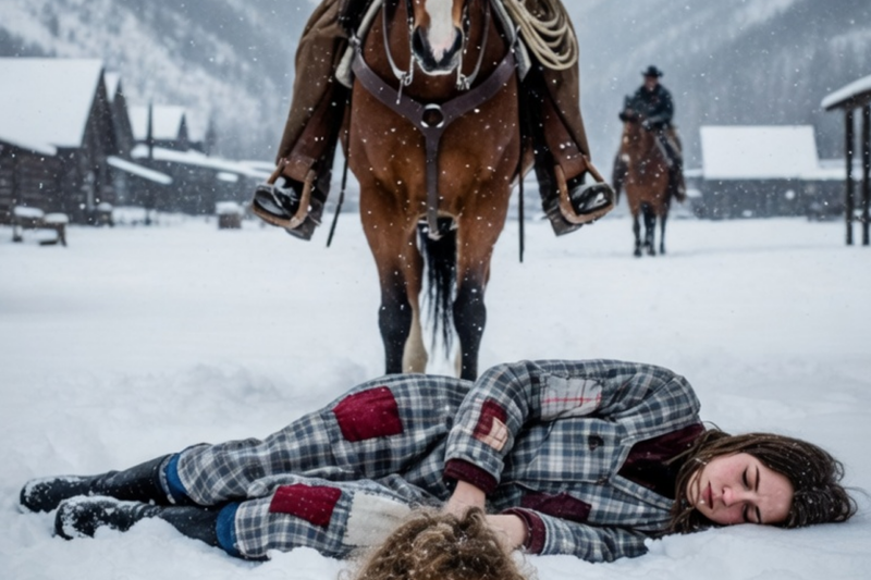 HE SAW THE ORPHANED CHILD GUARDING HER MOTHER’S BODY — LONELY RANCHER SAID: “YOU’RE SAFE NOW. COME”