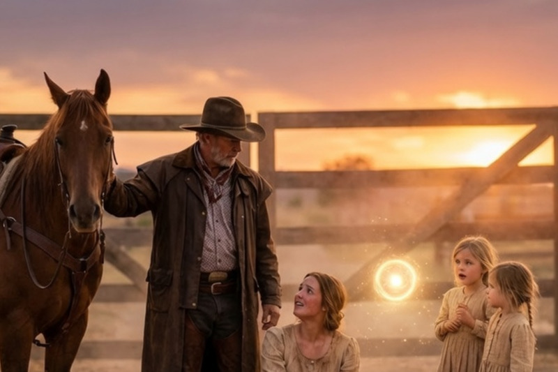SHE BEGGED FOR WORK IN RAGS—BUT THE RICH RANCHER ASKED, ‘WILL YOU BE THE MOTHER MY GIRLS NEED’