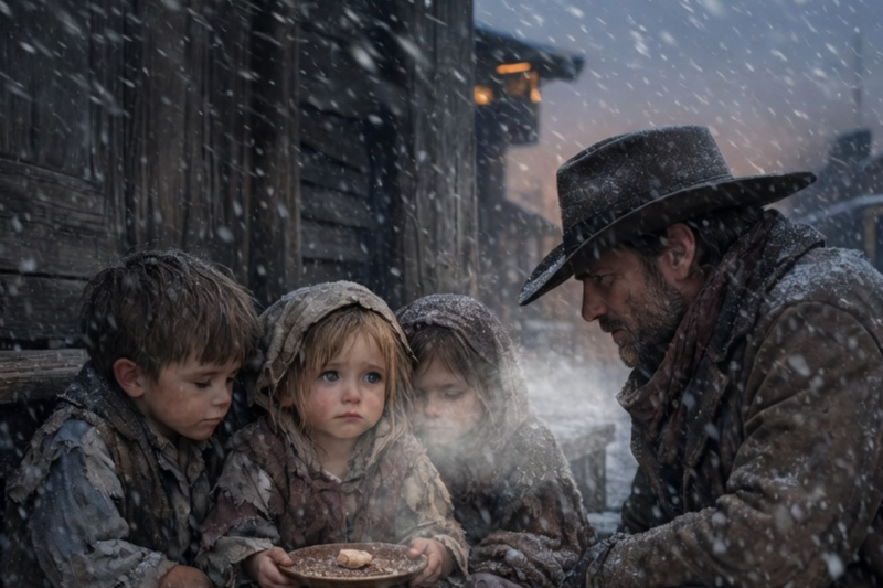 Three Hungry Children Shared One Piece of Bread — The Cowboy Who Saw Them Couldn’t Walk Away