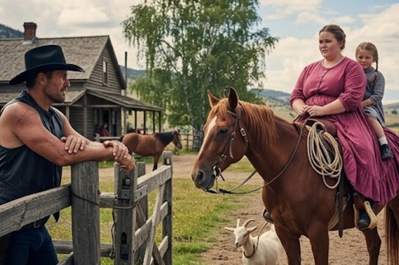 THE RANCHER HADN’T SMILED IN 7 YEARS—UNTIL THE OBESE WIDOW’S LITTLE GIRL SAID “MY MAMA CAN FIX THAT”