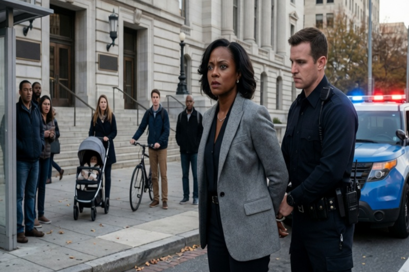 “Put the Files Down.” He Snapped the Handcuffs on Her 40 Feet From the Courthouse… He Had No Idea She Was the Federal Judge About to Burn His Entire Unit Alive