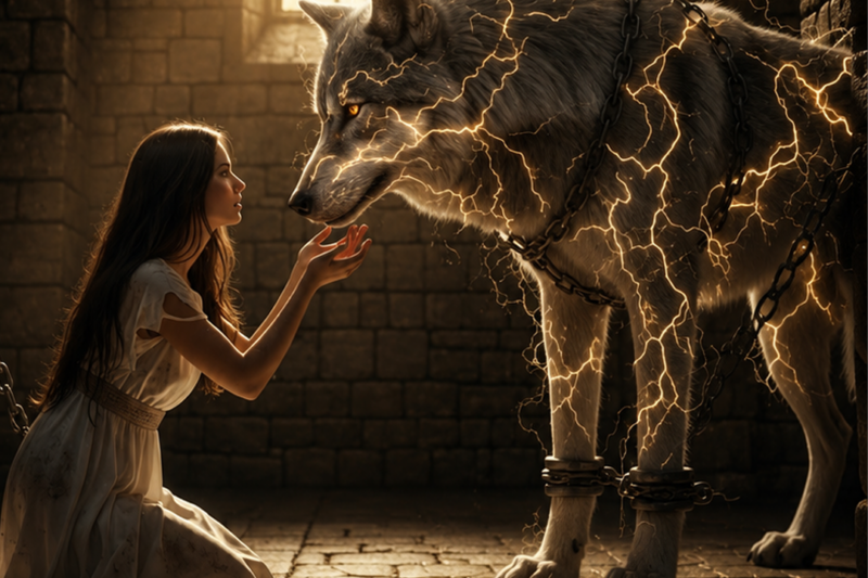 THEY CHAINED HER WITH A WOLF—BY DAWN, THE LYCAN KING CLAIMED HER