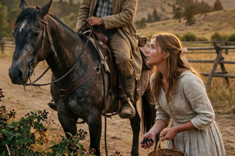 A Cowboy Found a Woman Gathering Berries on His Property, What She Said Stunned Him