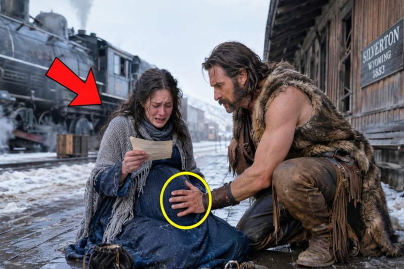 Too Old and Pregnant, She Was Left on the Platform, Until a Mountain Man Whispered ‘You’re Mine Now’