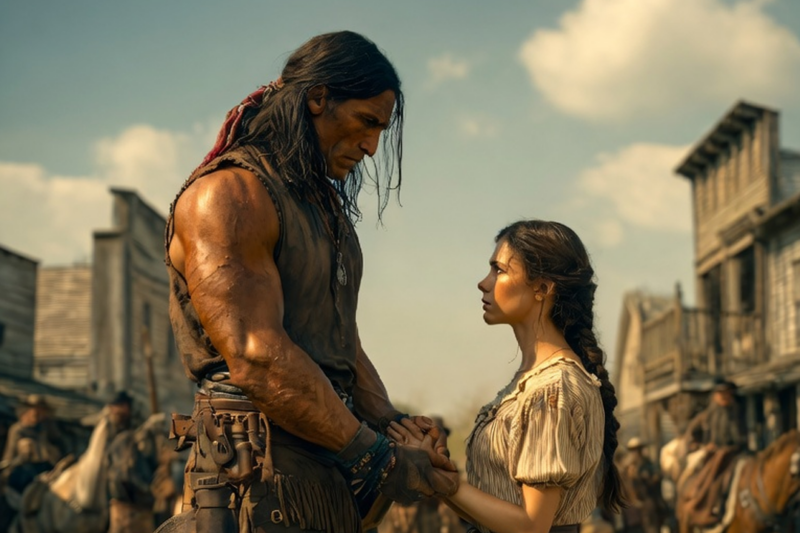 “SHE’S DEAF—TAKE HER!” THE DRUNK FATHER SHOUTED, BUT GIANT APACHE WHISPERED, “I KNOW YOU CAN HEAR…”