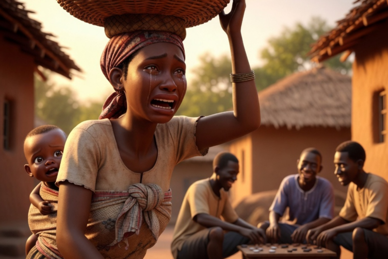 She Carried Everything While Her Husband Laughed —The Story of Amaka