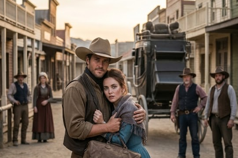She Showed Up Claiming to Be His Wife, The Confused Cowboy Played Along and Ended Up Falling Hard