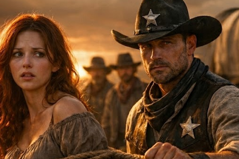 THE COWBOY WHO SAVED THE WOMAN TIED TO A WAGON WHEEL