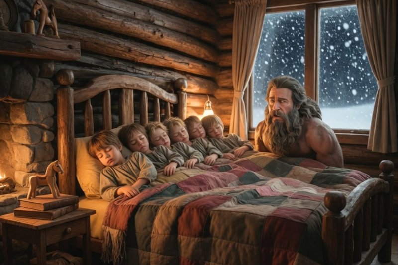 NO WOMAN LASTED A DAY WITH THE MOUNTAIN MAN’S FIVE BOYS — UNTIL A LITTLE GIRL ARRIVED